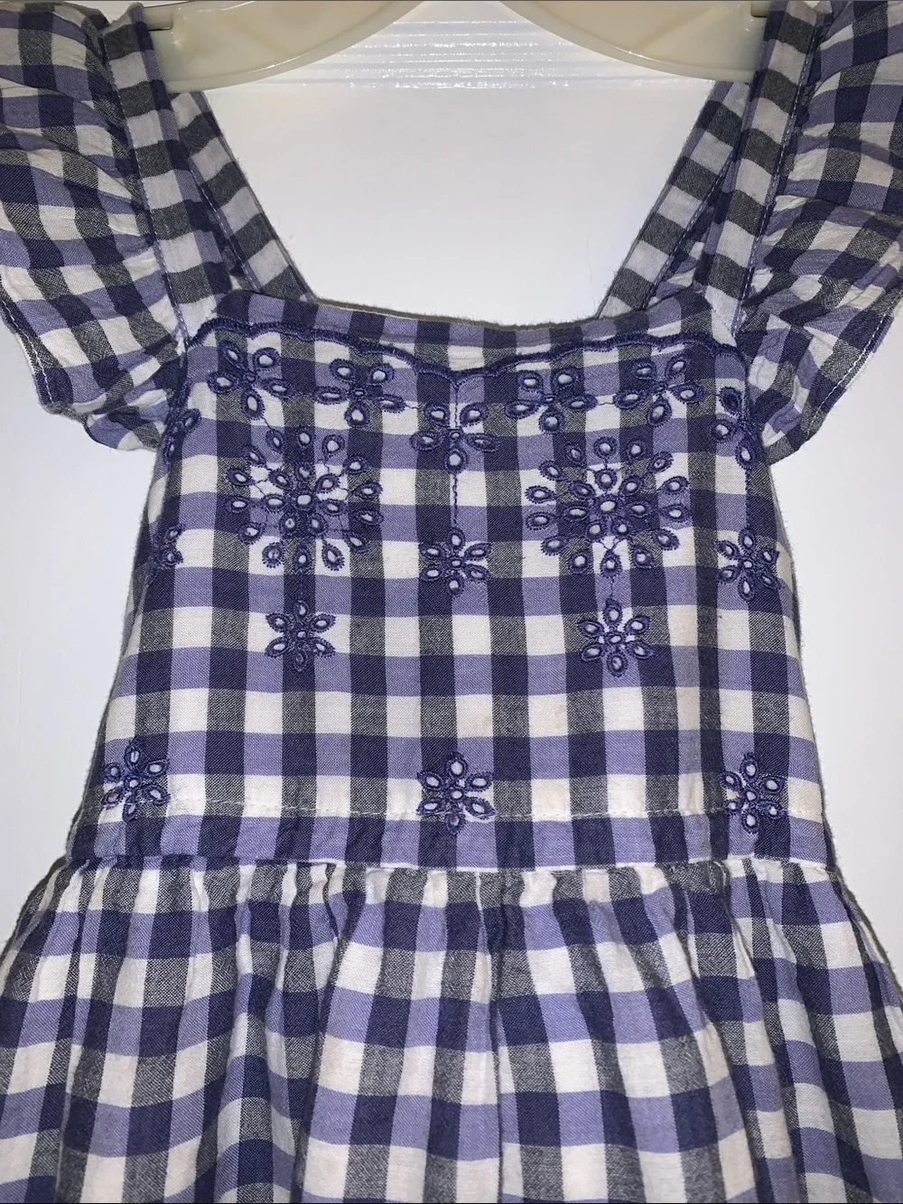 Cat & Jack Blue and White Dress 4/5 Embroidered Eyelet